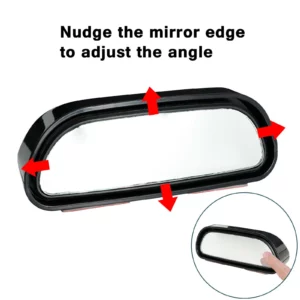 1pc Universal Car Mirror 360° Adjustable Wide Angle Side Rear Mirrors blind spot Snap way for Parking Auxiliary Rear View Mirror - Image 5