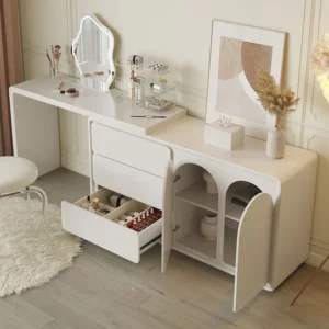 Girls Dressing Makeup Vanity Table Vanity Table Stand Bedroom Desk Vanity Table Drawer Storage Coiffeuse De Chambre Furniture - Image 5