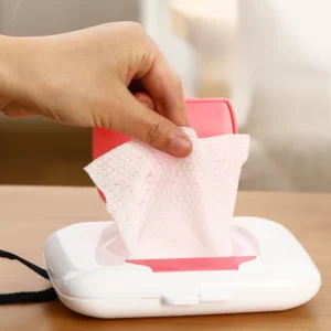 PP Material Baby Wet Wipe Pouch Portable Wipes Holder Case Flip Cover Snap-Strap Tissue Box Reusable Refillable Cosmetic Pouch - Image 4