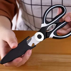 Heavy duty stainless steel kitchen scissors-multifunctional food scissors, pizza and salad - Image 1