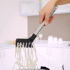 Stainless Steel Noodle Tongs Non-slip Handle Heat-resistant Chuck Easy To Store Multi-functional Food Tongs - Image 6