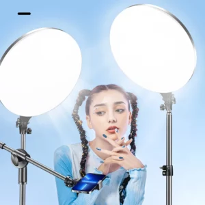 LED Photography Fill Lighting , Tripod Stand Boom Arm Camera Photo Studio Circle Led Selfie Ring Light Phone Lamp Video Youtube - Image 2