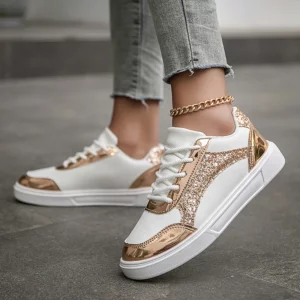 Plus Size 35-42 Shoes for Women Autumn Fashion Platform Shoes Flats Casual Lace Up Comfort Non-slip Sneakers Zapatos De Mujer - Image 2