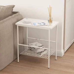 Wuli Danish Design/ins Style Sofa Side Table Wrought Iron Corner Table Nordic Bedside Storage Small Table Coffee Table Rack - Image 6