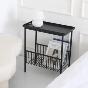 Wuli Danish Design/ins Style Sofa Side Table Wrought Iron Corner Table Nordic Bedside Storage Small Table Coffee Table Rack - Image 3