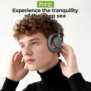 HTC HP06 Bluetooth V6.0 Wireless Open-Ear Headphones Foldable Punchy Bass Headset for PC Laptop phone TV lightweight Hollow Airy - Image 2