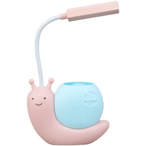 2-in-1 Pen Holder With Snail Charging Desk Lamp USB Folding Eye Protection Learn To Read Bedroom Bedside Light Night Light - Image 5