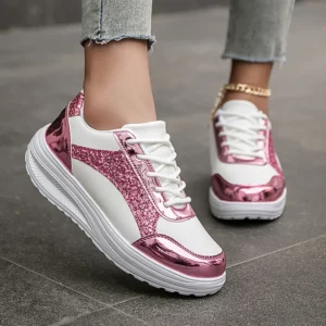 Plus Size 35-42 Shoes for Women Autumn Fashion Platform Shoes Flats Casual Lace Up Comfort Non-slip Sneakers Zapatos De Mujer - Image 1