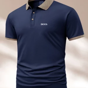 New European men's polo shirt, summer fashion, breathable cotton short sleeved T-shirt, casual business workwear (s-2XL) - Image 1