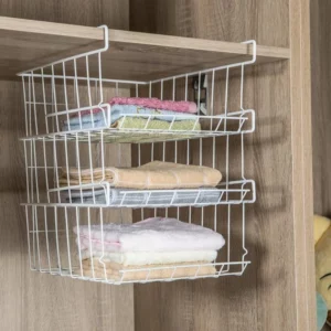 Hanging Net Basket Home Large Capacity Hanging Under The Cabinet Storage Shelves Spice Dishes Storage Pantry Kitchen Organizer - Image 2