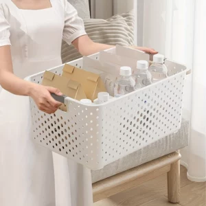 Versatile Plastic Storage Bins for Closet & Home Organization - for Kitchen, Bathroom, Bedroom, Office, Shelf Baskets - Image 1