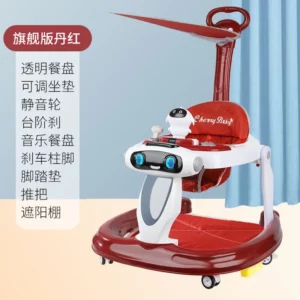 New Baby Walking Cart One Year Old Anti O-shaped Legs Anti Rollover Learning Cart Hand Push and Foldable Walking Cart - Image 6