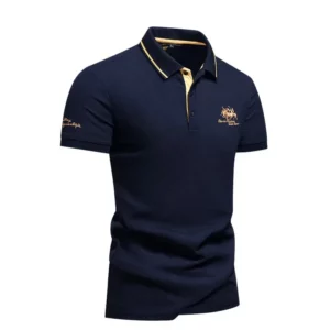 New Mens Embroidered Polo Shirts Summer Short Sleeve T-Shirt Casual Lapel Collar Lightweight T Shirts Men Breathable Tops Homme - Image 3