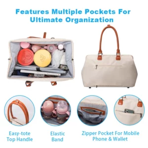 Mommy Bag Travel Storage Bag Waterproof 3-Pack Wet Dry Separation Baby Diaper Storage Packing Portable Pouch Large Capacity Bags - Image 2