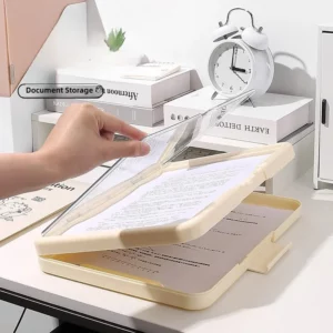 1-2PCS A4 Multi-Function Exam Folder with Clip Document Organizer for Students Office Work Portfolio Storage Test Paper Holder - Image 3