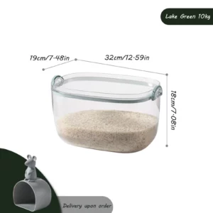 5/10kg Rice Bucket Kitchen Container Insect & Moisture Proof Flour Cylinder Sealed Bucket Tank Rice Storage Box - Image 5