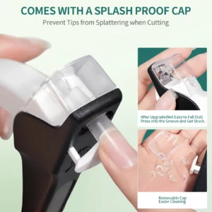 NAILPOP Adjustable Acrylic Nail Clippers with Sizer Professional Stainless Steel Blade Nail Tips Cutter Trimmer Manicure Tool - Image 2