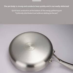 Three layer steel frying pan, high-end thickened frying pan, household exquisite small pan, flat steak frying pan, stir fry pan - Image 5
