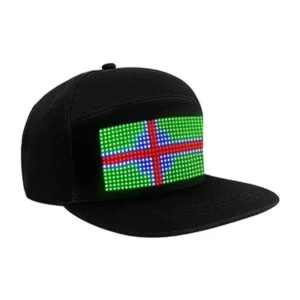 DIY Baseball Cap USB Rechargeable Bluetooth APP Programmable LED Scrolling Message Display Board Hip Hop Street Snapback Hat - Image 3