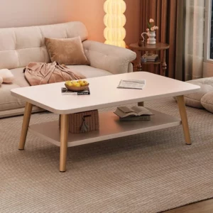 Home Coffee Table Living Room Table Simple Modern Simple Small Table Wooden Reinforcement Bedroom Low Tables Balcony Tea Tables - Image 1