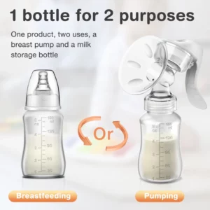 Dr.isla Breast Pump Baby Nipple Manual Suction Milk Pump Feeding Breasts Pumps Milk Bottle Sucking Postpartum Supplies BPA Free - Image 6