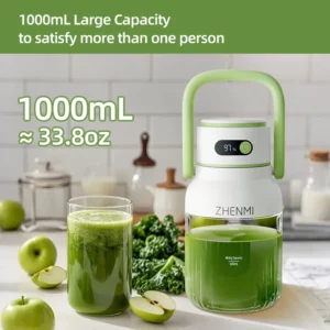 Portable Juicer, 33oz. Vessel, USB-C Rechargeable, Easy To Clean, Suitable For Juicing Fruits And Vegetable, - Image 2