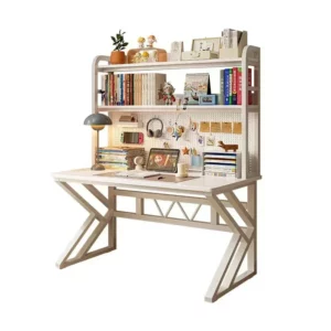 Desk Student Home Bookshelf Integrated Computer Desk Desktop Bedroom Easy To Learn and Write Junior High School Adult - Image 5