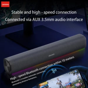 Lenovo WK03 Desktop Wireless Computer Speaker RGB Ambient Light 2600mah Big Battery Four-unit Stereo 360° Surround Sound Speaker - Image 2