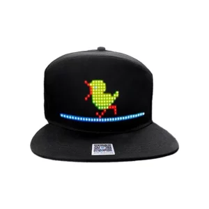 DIY Baseball Cap USB Rechargeable Bluetooth APP Programmable LED Scrolling Message Display Board Hip Hop Street Snapback Hat - Image 5