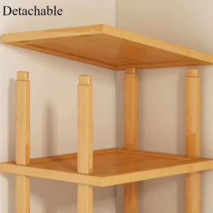 Wood Shoe Rack MultiLayer Stackable Shoes Organizer Narrow Entrance Shoe Shelf Storage Shelf Home High-capacity Storage Cabinets - Image 5