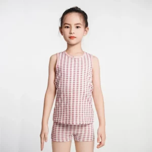 2024 Kid Girl Tank Top Cute Pink Pattern Cotton Sleeveless T-shirt 3-8 Years Daily Lingerie Girls Teen Vest Cotton Girls Tops - Image 6