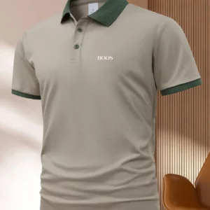 New European men's polo shirt, summer fashion, breathable cotton short sleeved T-shirt, casual business workwear (s-2XL) - Image 4