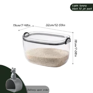 5/10kg Rice Bucket Kitchen Container Insect & Moisture Proof Flour Cylinder Sealed Bucket Tank Rice Storage Box - Image 6