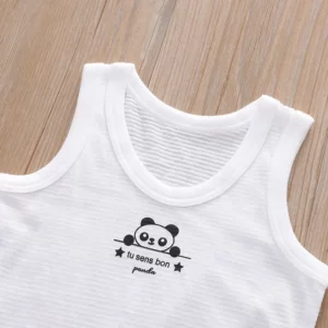 Baby Boys Girls Tops Toddler Sleeveless Shirts Kids Cartoon Tank Tops Infant Cotton Undershirt 2024 Summer Children's Clothes - Image 2