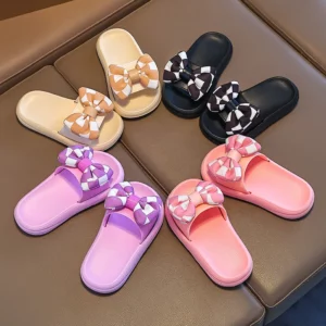 Summer Slippers New Fashion Cute Sandals Soft Soled Non Slip Casual Girl Shoes Simple Flat Daily Classic Lightweight Kid Shoes - Image 1