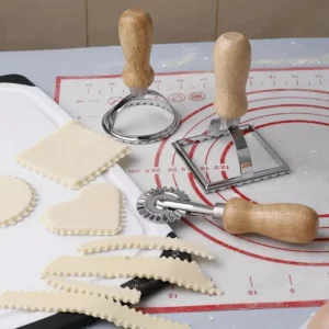1pc Cookie Cutters And Dough Roller, Pastry Cutters And Dough Wheel Cutter, Dumpling Molds, Dumpling Skin Maker, Baking Tools - Image 2