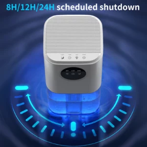 Portable Dehumidifier With 35 Ounces Capacity, Silent Operation, With Romantic Colorful Lights, Timer Switch - Image 6