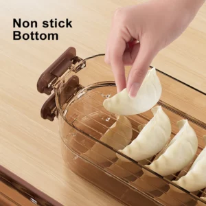 UFORU Household food grade kitchen refrigerator slot storage box multi-layer non-stick bottom quick-frozen preservation box - Image 6