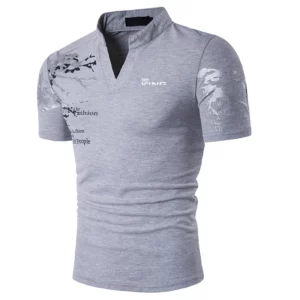 Men's Polo Shirt Golf Shirt Graphic Prints V Neck Outdoor Street Short Sleeves Print Clothing Sports Fashion Streetwear Designer - Image 5