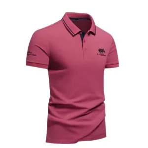 New Mens Embroidered Polo Shirts Summer Short Sleeve T-Shirt Casual Lapel Collar Lightweight T Shirts Men Breathable Tops Homme - Image 6