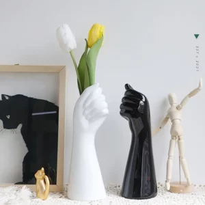 Human Body Flower vase Delicate Vase Insertion Aesthetic Decorative Arm Body Ornament Home Decoration Resin Ceramic vase Home - Image 2