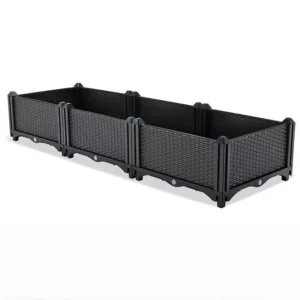 Garden And Balcony Large Veg Planting Box Assembled Reusable Square Flower Grow Pot Home Courtyard Planting Planters Equipment - Image 4