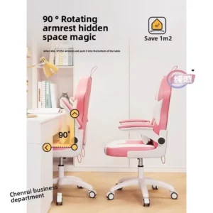 Learning Chair Junior High School Student Homework Chair Elementary School Student Home Desk Writing Chair - Image 2