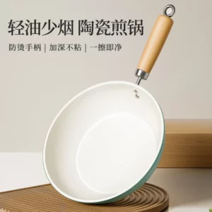 Hot selling ceramic frying pan, household non stick pan, flat bottomed frying pan, universal stove, flat bottomed pan - Image 4