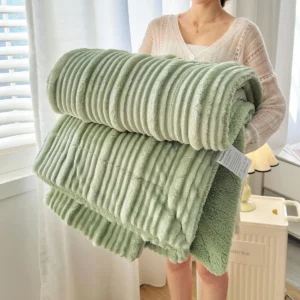 Warm Winter Blanket Soft Fleece Flannel Thick Bed blankets for Sofa Single Double Couple Furry Bedspread Cover - Image 1