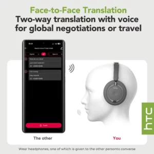 HTC HP06 Bluetooth V6.0 Wireless Open-Ear Headphones Foldable Punchy Bass Headset for PC Laptop phone TV lightweight Hollow Airy - Image 6