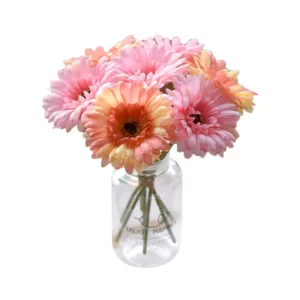1pc/3pc/6pc Artificial Silk Gerbera Flowers Wedding Home verandahs Table Decor Fake Daisy Chrysanthemum Party Home Decoration - Image 5