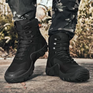 Men Ankle Boot Men's Boots Combat Tactical Army Boots Men Shoes Outdoor Work Shoes Breathable Desert Boots Motocycle Boots - Image 6