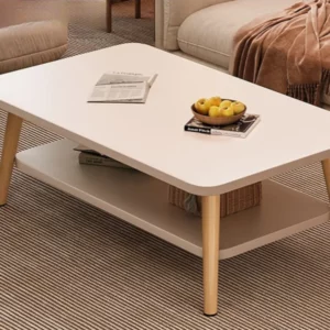 Home Coffee Table Living Room Table Simple Modern Simple Small Table Wooden Reinforcement Bedroom Low Tables Balcony Tea Tables - Image 2