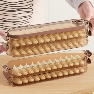 UFORU Household food grade kitchen refrigerator slot storage box multi-layer non-stick bottom quick-frozen preservation box - Image 2
